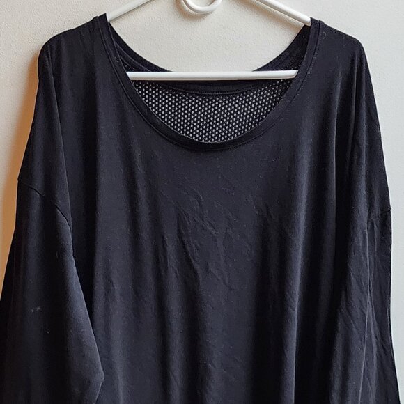 Target Black Side Knot Mesh Back Short Sleeve Jersey Size 3X - Picture 5 of 14